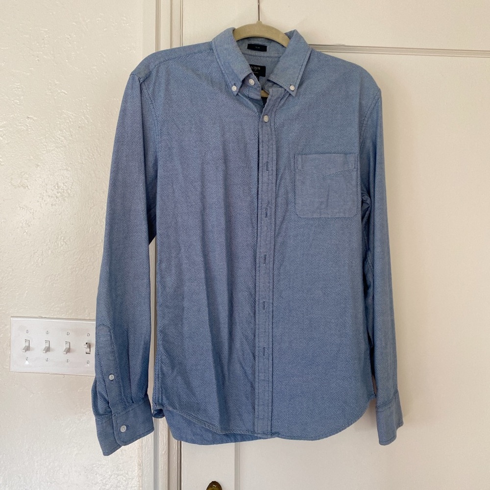 Slim fit mid Blue J. Crew Oxford